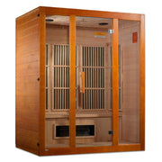 Maxxus "Alpine" Dual Tech 3-Person Corner Low EMF FAR Infrared Sauna - Canadian Hemlock image 4