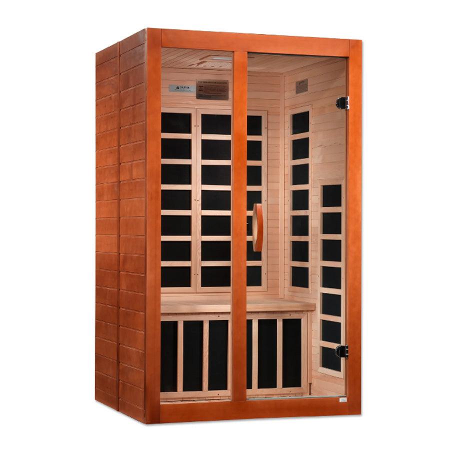 Dynamic Santiago Elite 2-Person Ultra Low EMF FAR Infrared Sauna - Canadian Hemlock