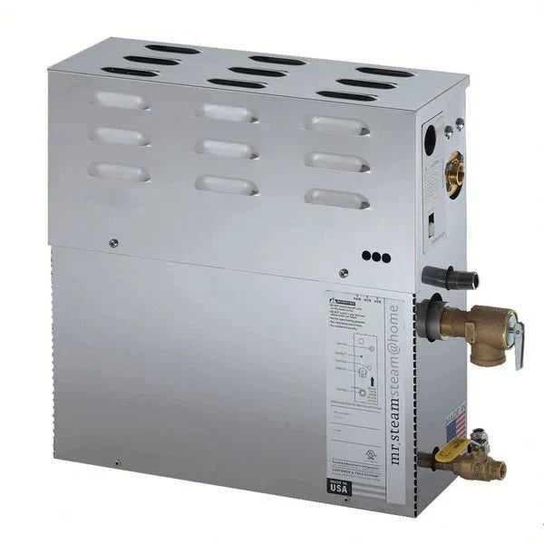 Mr. Steam Steam@Home 4.5kW Steam Bath Generator for 150 Cubic Feet, Compact & Efficient
