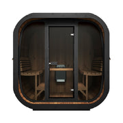 SaunaLife CL7G 6 Person Traditional Outdoor Cube Home Sauna Kit image 3