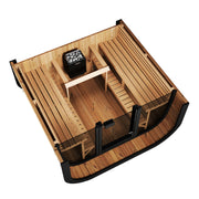 SaunaLife CL7G 6 Person Traditional Outdoor Cube Home Sauna Kit image 4