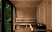 SaunaLife CL7G 6 Person Traditional Outdoor Cube Home Sauna Kit image 5