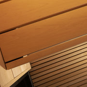 SaunaLife G6 5 Person Outdoor Traditional Sauna with Bluetooth, LED Lighting & Insulated Windows image 7