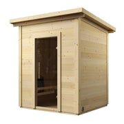 SaunaLife G2 4 Person Outdoor Traditional Sauna - Durable 1.65" Thick Spruce, Versatile Heating, DIY Installation image 6
