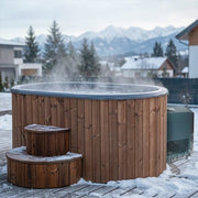 SaunaLife Model S2NC Hot / Cold Immersion Therapy | 2-Person Tub & Combination Water Chiller/Heater, Natural image 6