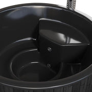 SaunaLife Model S6B - Soak-Series Home Wood-Burning Hot Tub, Black, Up to 7 Persons image 3