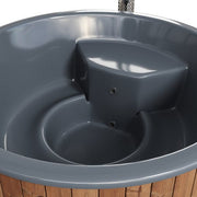 SaunaLife Model S6N - Soak-Series Home Wood-Burning Hot Tub, Natural, Up to 7 Persons image 3