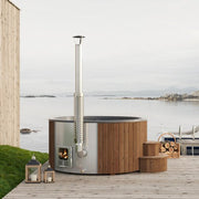 SaunaLife Model S6N - Soak-Series Home Wood-Burning Hot Tub, Natural, Up to 7 Persons image 2