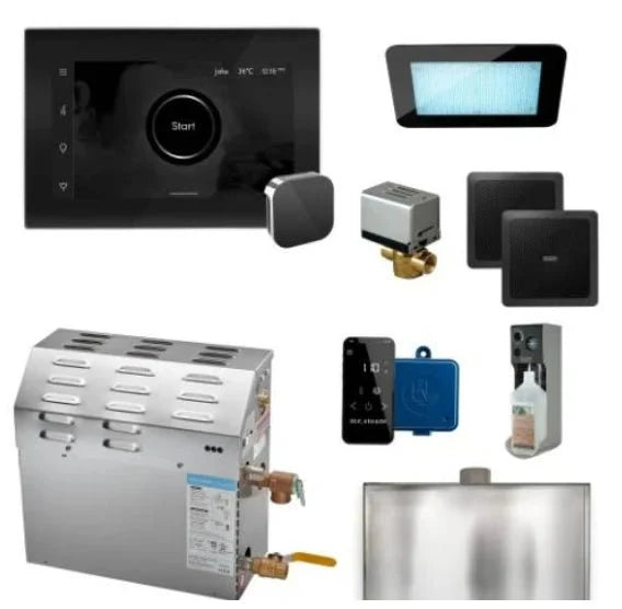 Mr.Steam MS XDream 12kW Steam Generator Package - Powerful Steam Bath for Medium to Large Rooms