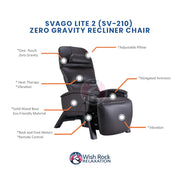 Svago Lite 2 (SV-210) Zero Gravity Recliner Chair image 4
