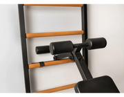 BenchK Series 7 733 Luxury Wall Bars Swedish Ladder - Beech Wood & Steel Design image 23