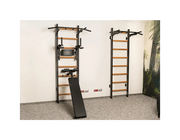 BenchK 223B Wall Bars Swedish Ladder: Multifunctional Solid Beech Wood Gym Station with Pull-Up & Dip Bars image 32