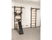 BenchK 223B Wall Bars Swedish Ladder: Multifunctional Solid Beech Wood Gym Station with Pull-Up & Dip Bars image 33