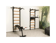 BenchK 223B Wall Bars Swedish Ladder: Multifunctional Solid Beech Wood Gym Station with Pull-Up & Dip Bars image 35