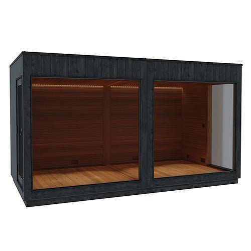 ThermaSol Nordic Misty Lounge XL 2-Entrance | Outdoor XL Sauna Lounge for Nordic Misty Sauna Cabin, 2 Entrances
