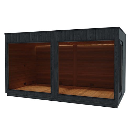 ThermaSol Nordic Misty Lounge XL 1-Entrance | Outdoor XL Sauna Lounge for Nordic Misty Sauna Cabin, 1 Entrance