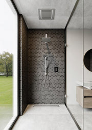ThermaSol HydroVive 14" Light, Sound & Rain Shower System with LED, Audio & Rainhead image 2