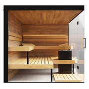 ThermaSol Lumaria 5 Person Indoor Traditional Sauna Kit with Panoramic Glass image 3