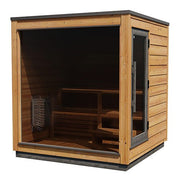 ThermaSol Nordic Dawn 4 Person Outdoor Traditional Pine Sauna Cabin