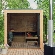 ThermaSol Nordic Dawn 4 Person Outdoor Traditional Pine Sauna Cabin image 3