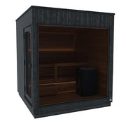 ThermaSol Nordic Misty 2-5 Person Outdoor Traditional Modular Sauna Cabin image 5