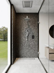 ThermaSol STCM 5" Touchscreen Steam Shower Control, Modern Flushmount with Bluetooth & Custom Profiles image 17