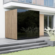 ThermaSol Spectra 4 Person Outdoor Traditional Sauna Cabin with Tinted Glass Front image 6