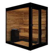ThermaSol Vera 3 Person Outdoor Traditional Sauna Cabin with Tinted Glass image 2