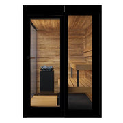ThermaSol Vera 3 Person Outdoor Traditional Sauna Cabin with Tinted Glass image 4