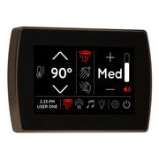 ThermaSol STCM 5" Touchscreen Steam Shower Control, Modern Flushmount with Bluetooth & Custom Profiles image 9