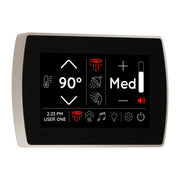 ThermaSol STCM 5" Touchscreen Steam Shower Control, Modern Flushmount with Bluetooth & Custom Profiles