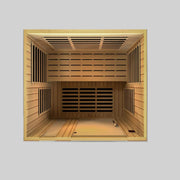 Dynamic Lugano Elite 3-Person Ultra Low EMF FAR Infrared Sauna - Canadian Hemlock image 10