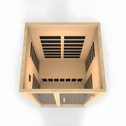 Dynamic Santiago 2-Person Low EMF FAR Infrared Sauna - Canadian Hemlock image 6