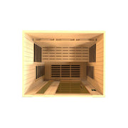 Dynamic Lugano 3-Person Full Spectrum Near Zero EMF Sauna - Canadian Hemlock image 7