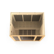 Dynamic Vila 3-Person Ultra Low EMF FAR Infrared Sauna - Canadian Hemlock image 7