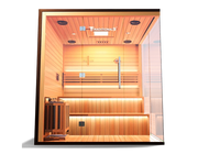 Medical Breakthrough 9 Traditional Sauna for 3-6 People, Hemlock Wood, Bluetooth, LED Control