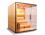 Medical Breakthrough 9 Traditional Sauna for 3-6 People, Hemlock Wood, Bluetooth, LED Control image 3