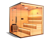 Medical Breakthrough 9 Traditional Sauna for 3-6 People, Hemlock Wood, Bluetooth, LED Control image 4