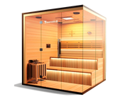 Medical Breakthrough 9 Traditional Sauna for 3-6 People, Hemlock Wood, Bluetooth, LED Control image 5