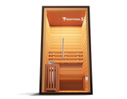 Medical Breakthrough Traditional 5 V2A: Traditional 2 Person Sauna - Premium Hemlock Wood, Rapid Heating, AUX Player