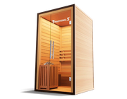 Medical Breakthrough Traditional 5 V2A: Traditional 2 Person Sauna - Premium Hemlock Wood, Rapid Heating, AUX Player image 3