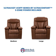 UltraCozy UC677 Series by UltraComfort™ 5-Zone Power Recliner image 9