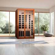Dynamic Santiago Elite 2-Person Ultra Low EMF FAR Infrared Sauna - Canadian Hemlock image 2