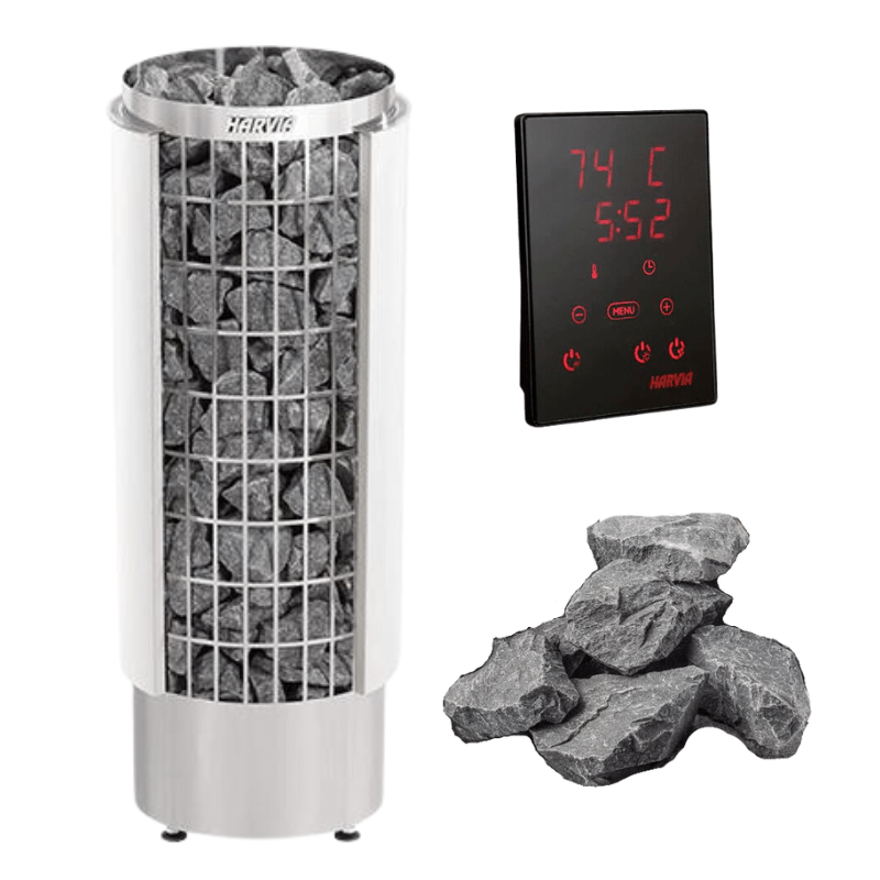 Harvia Cilindro PC90E 9kW Sauna Heater Package