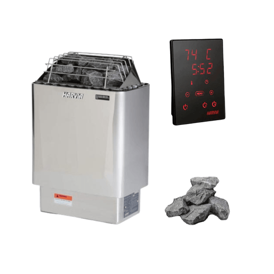 Harvia Kip Series KIP80W 8kW Electric Sauna Heater Package