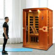 Venice 2 Person Low EMF FAR Infrared Sauna - Canadian Hemlock image 13