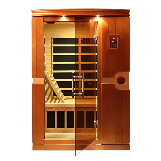 Venice 2 Person Low EMF FAR Infrared Sauna - Canadian Hemlock