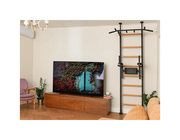 BenchK 522 Wall Bars Swedish Ladder & Dip Bar - Solid Beech Wood Gymnastics Equipment with Pull-Up Station image 5