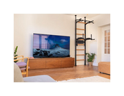 BenchK 522 Wall Bars Swedish Ladder & Dip Bar - Solid Beech Wood Gymnastics Equipment with Pull-Up Station image 4