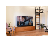BenchK 523B Wall Bars Swedish Ladder with Bench, Pull-Up & Dip Bars, Compact Beech Wood & Steel Design image 16